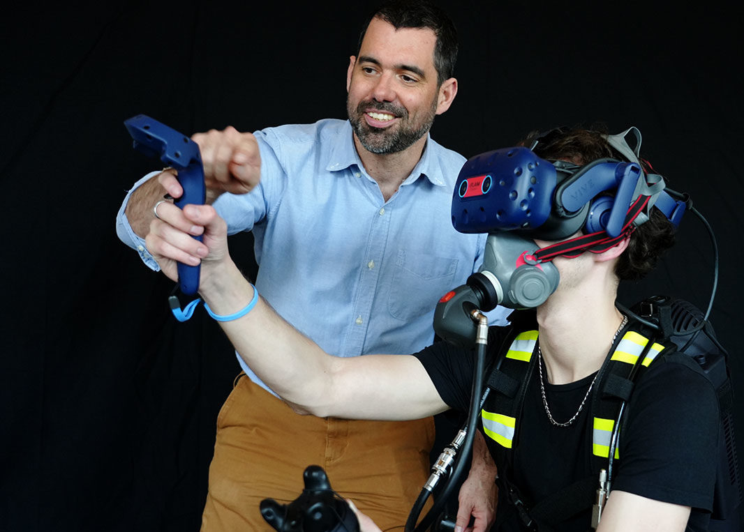 Coaching avec un casque de réalité virtuelle